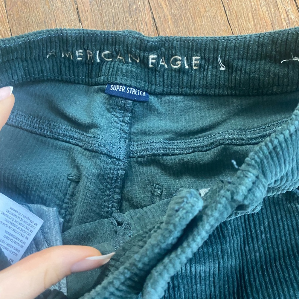 American eagle green corduroyed pants